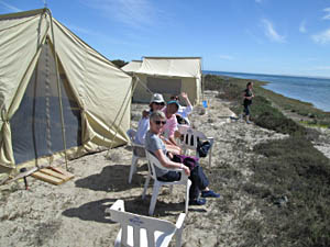 Safari camp at Scammon's lagoon Baja Whale watching Mexico